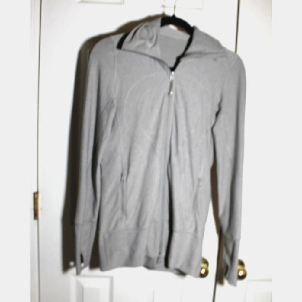 Lululemon Womens Light Gray Stride Jacket sz 4 - Picture 2 of 5